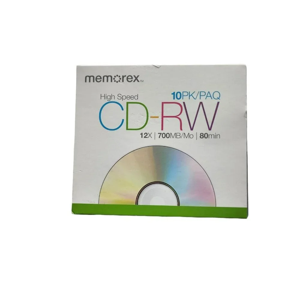 Memorex High Speed CD-RW 12X 700MB/ 80 min, 10 Pack - Picture 3 of 10